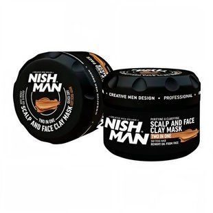 Маска з глини для обличчя та шкіри голови Nishman 10801012 фото