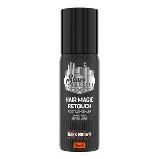 Спрей камуфляж для сивого волосся Magic Retouch темно-коричневий The Shave Factory 100 мл 10703021 фото