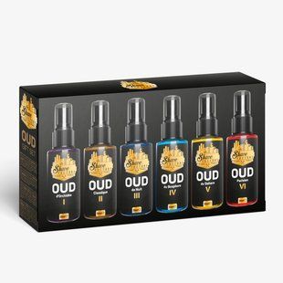 Набір одеколонів №3 Oud - 6 видів по 50 мл з розпилювачем The Shave Factory 50+50+50+50+50+50 мл 10202217 фото