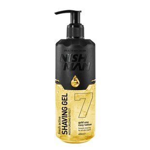 Гель для гоління №7 Easy Tattoo Gold One Nishman 400 мл 10104010 фото